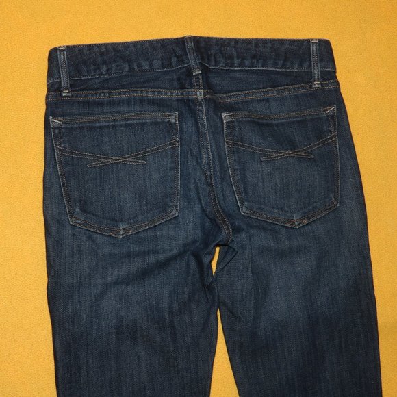 Gap 1969 Real Straight Dark Blue Jeans - Waist 28x32.5 Inseam - Picture 9 of 11